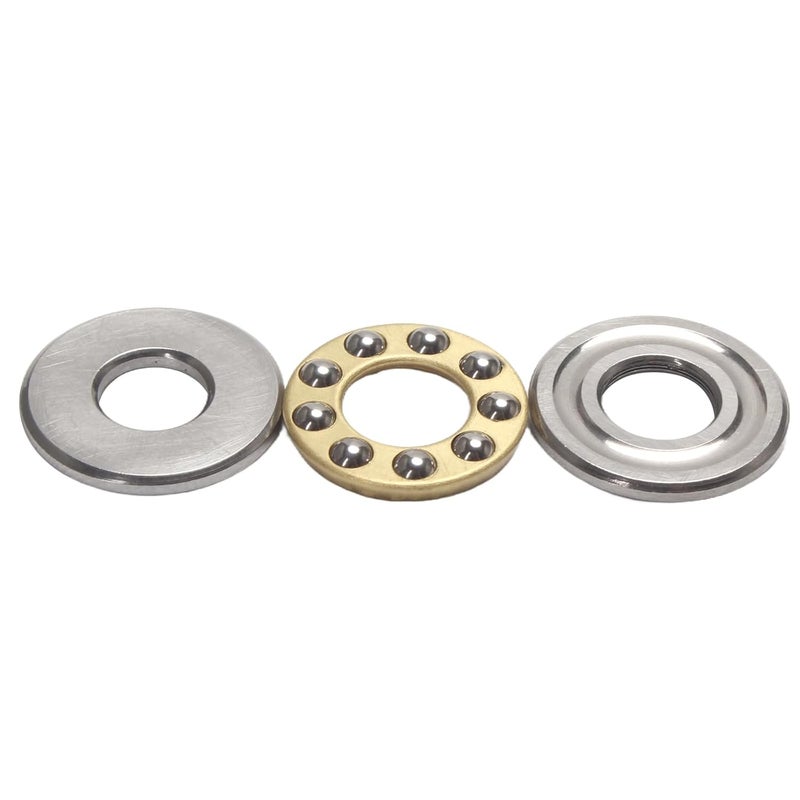 STYUI (10Pcs) F7-17M Miniature Thrust Ball Bearings 7mm x 17mm x 6mm Miniature Plane Thrust Bearings Chrome Steel One Way - Image 2